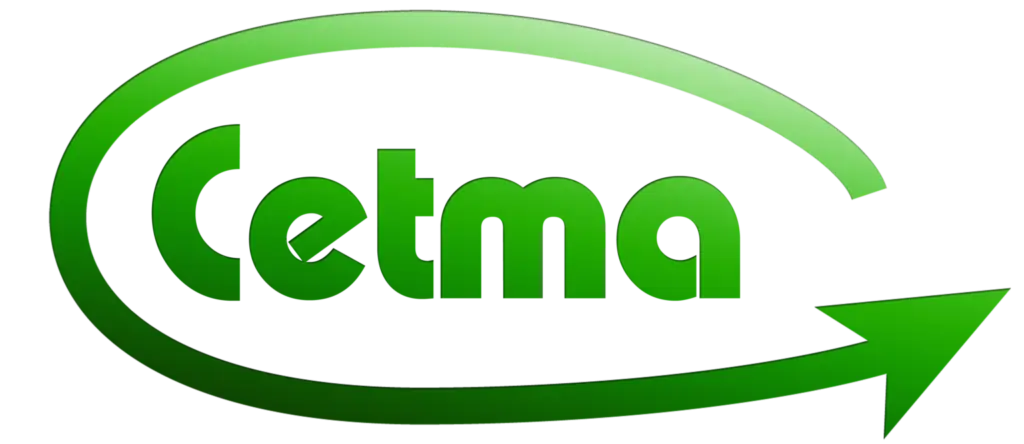 CETMA logo in green and white