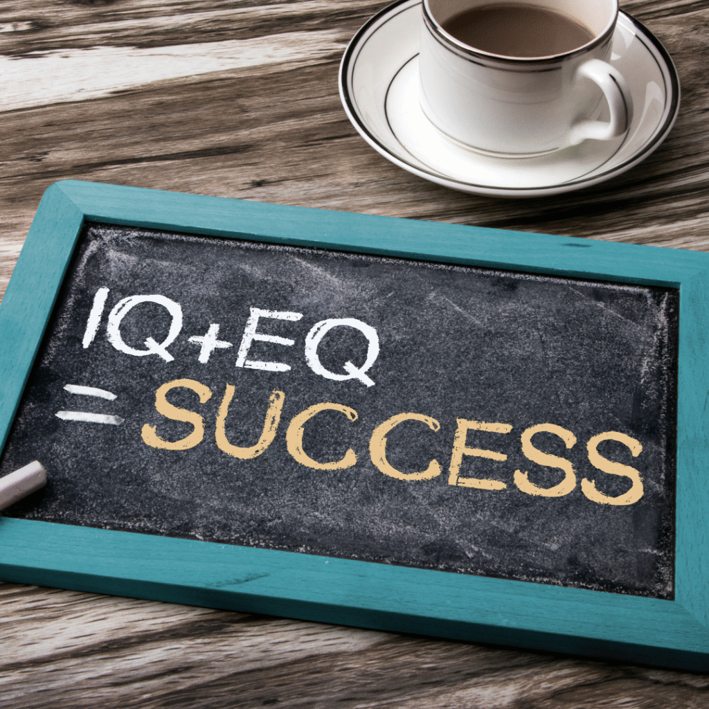 sign reading IQ + EQ = Success